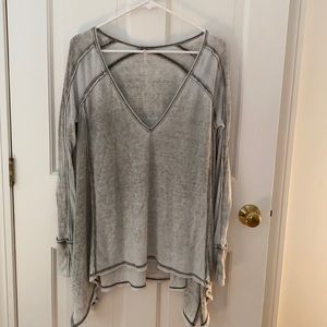Free People Green/Grey Longsleeve